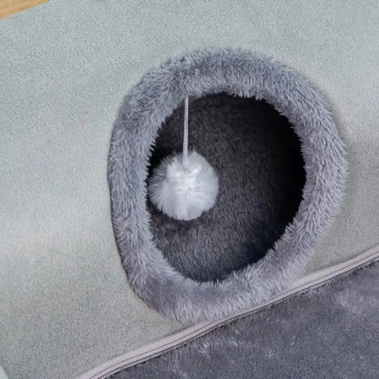 PurrPlay Tunnel Bed – Hide, Play & Nap in One! AIHOME Direct Store