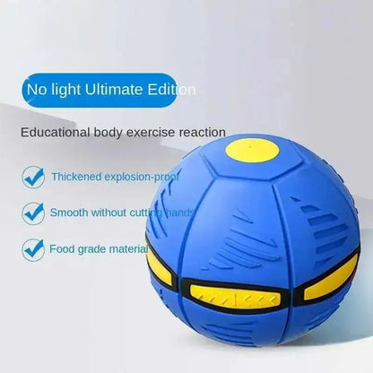 Blue Flying Saucer Ball Outdoor Parent Child Toy Foot Magic
