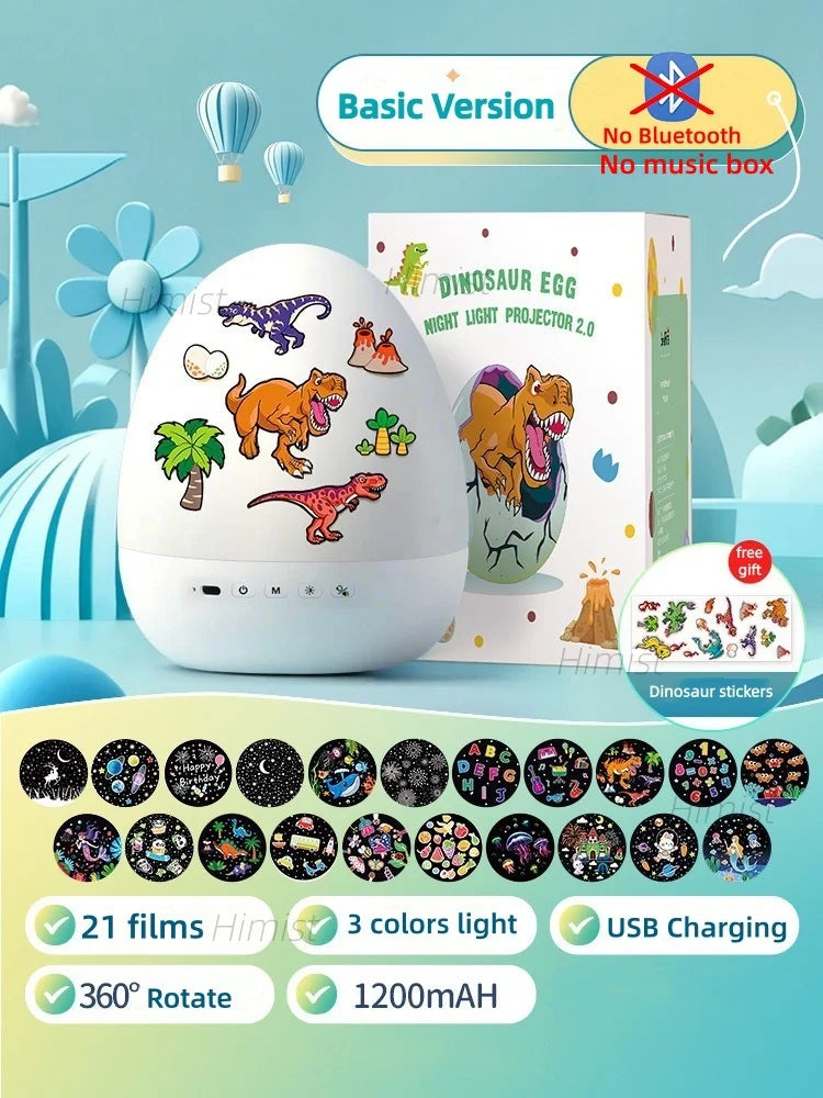 Proyector de huevos DinoGlow™ 🦖✨ — Un cielo nocturno mágico para niños