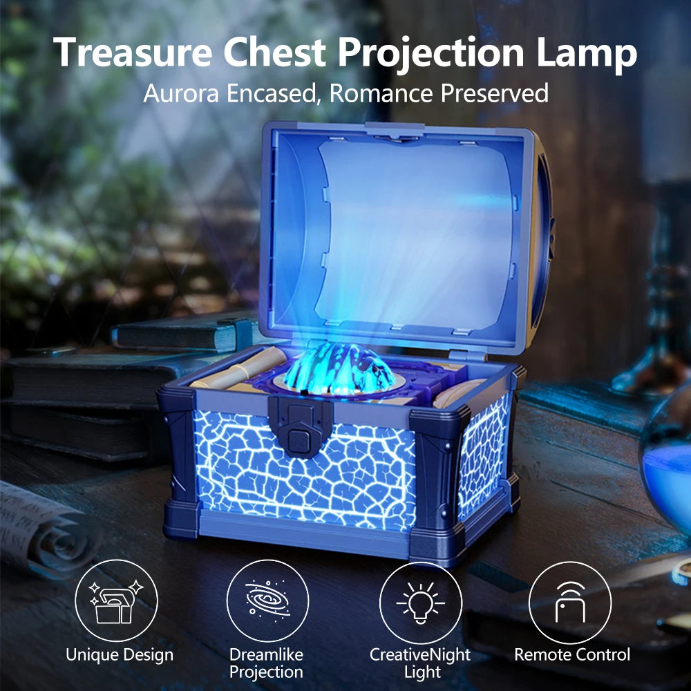 GlowChest™ Treasure Projection Lamp ✨💎