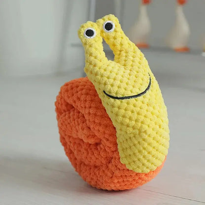 Dog Puzzle Feeder Interactive Toy Indestructible Plush Sound Squeak