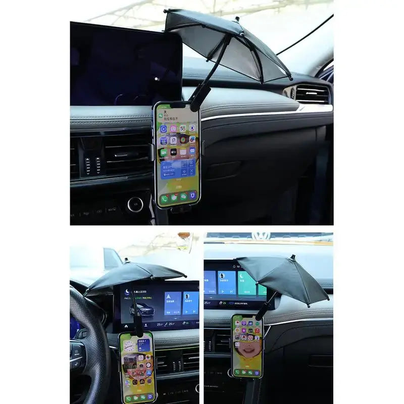 Phone Shade Umbrella Sun Shield Umbrella Phone Holder Adjustable