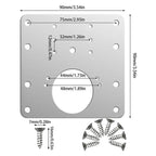 2/4/10pcs Hinge Plate Kitchen Cupboard Door Hinge Repair Kit Plates AliExpress