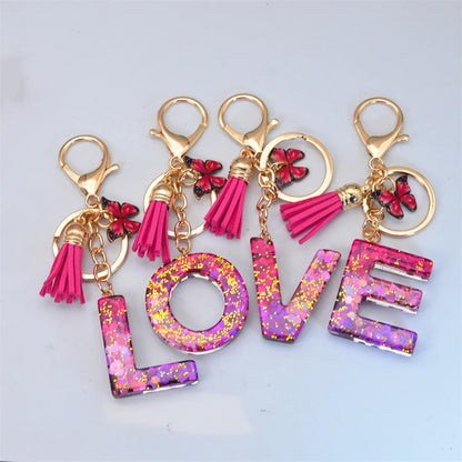 CharmFlair™ – Personalized Butterfly Tassel Keychain 💖