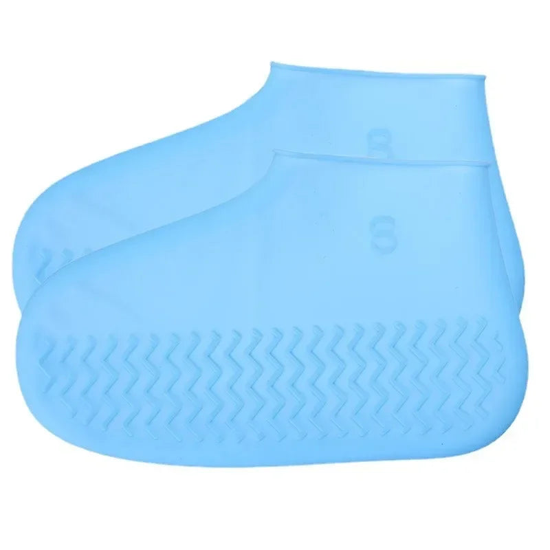 1Pair Reusable Waterproof Rain Shoe Covers Silicone Outdoor Rain Boot Overshoes Walking Shoes Protectors Shoes Cover