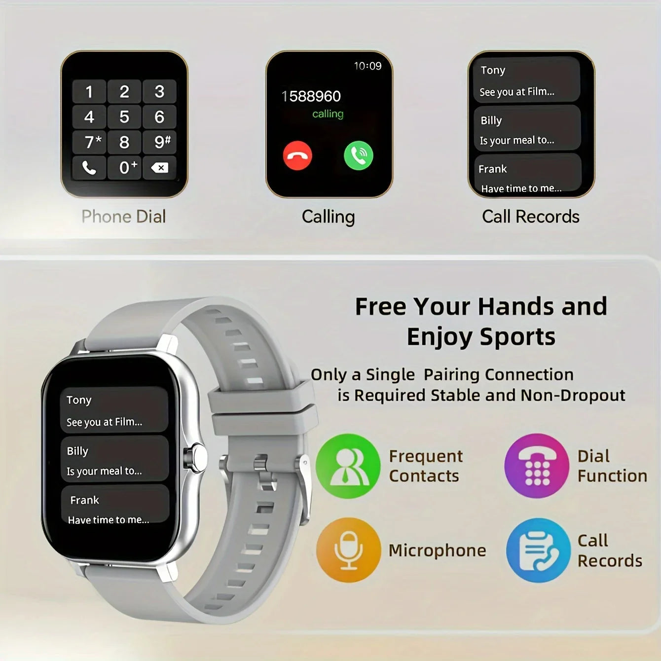 Smartwatch1.83 inch Voice Assistant  Bluetooth Call Sports Fitness Hot Selling Smartwatch Men Women For Android iOS 2024 New Original Smart Watch Factory TOP1 Store