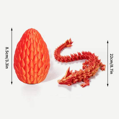 FlexiCrystal Dragon: 3D-Printed Magic in Motion Creatinglife Store