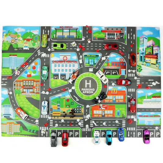 Kids City Map Toys Car Parking Road Map Alloy Toy Model Car Climbing AliExpress