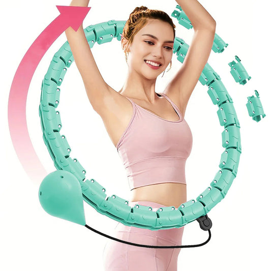 Weighted Hula Hoop Weight Loss 2 in 1 Adjustable with Detachable Knots Jojonice Sport Store