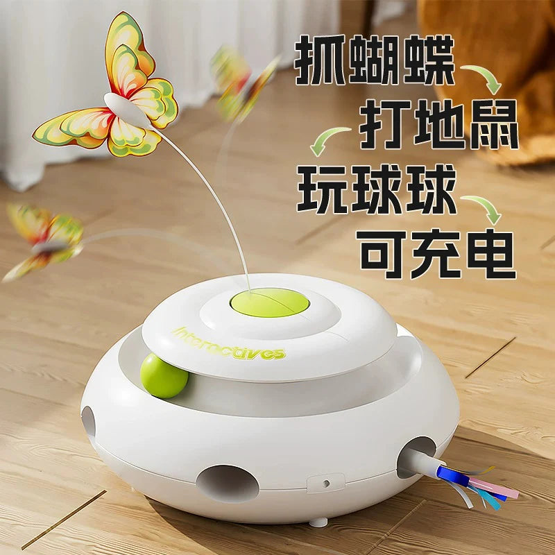 WhiskerWhirl™ – Automatic Cat Teaser & Stress Reliever