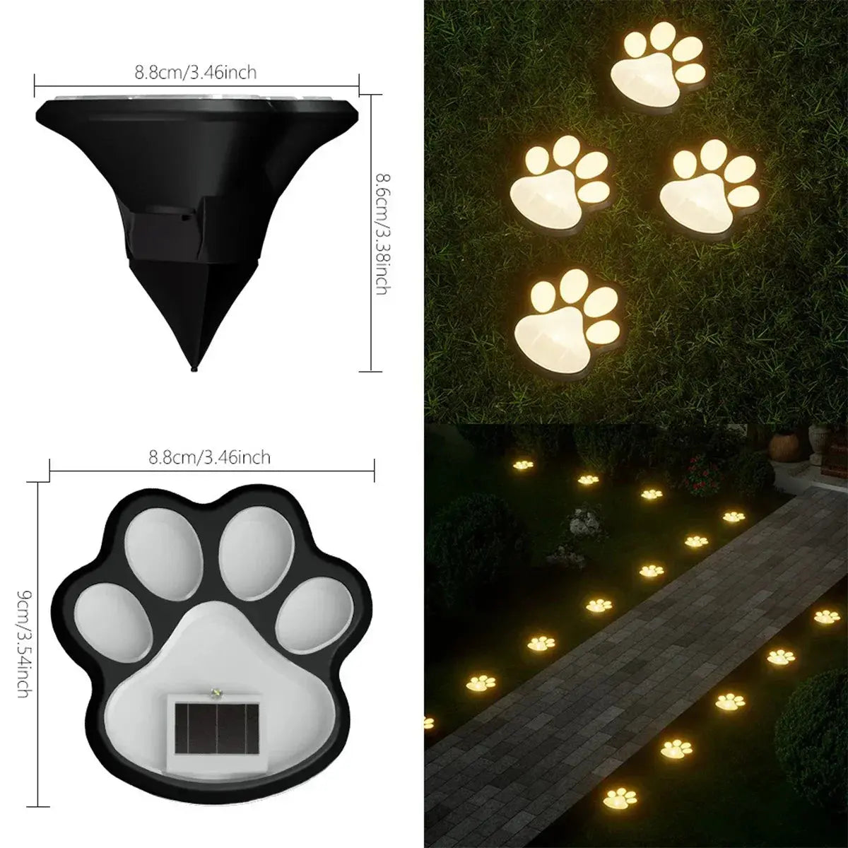 PawGlow Lights – Solar-Powered Paws of Light! YXC Lighting Store Store