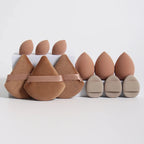 12-Piece All-Purpose Makeup Sponge Set, Made of 3 Loose Powder Puffs, 3 Mini Air Cushion Puffs, 3 Beauty Eggs and 3 Mini Beauty Shop Cherry Darling Store