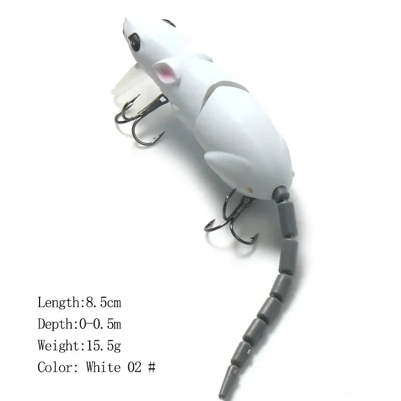 ALASICKA Tackle Accessories Mouse Lure Artificial Plastic Mouse Fishing Lure Swimbait Rat Pike Bass Minnow Floatingbaits Fishing