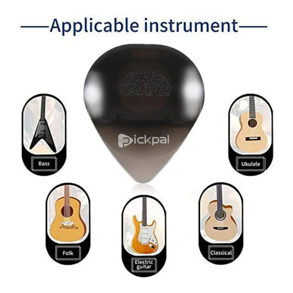 Miwayer LED Luminous Guitar Pick - ABS Electric Heart-shaped Guitar Picks With Three-Color Light Options (White/Green/Purple) Miwayer Music Store