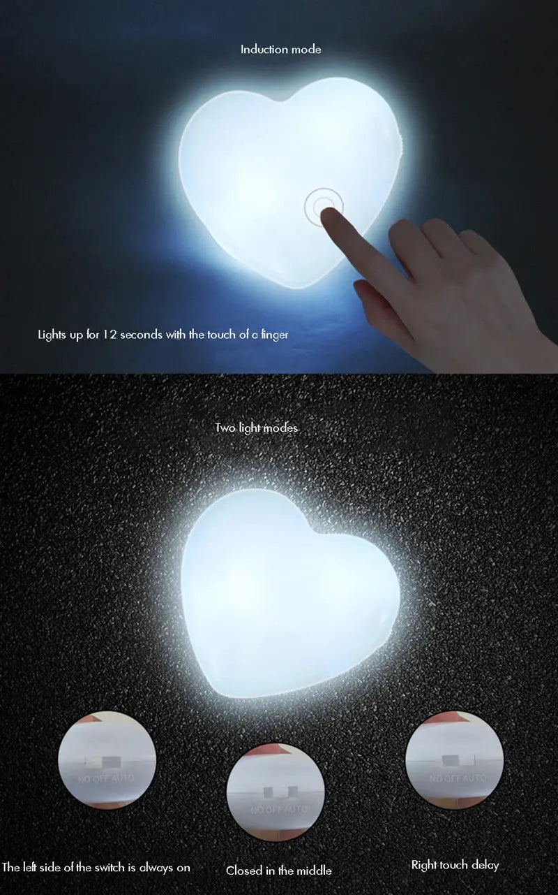 LED Handbag Light Bag Lamp Heart Round Shaped Touch Sensor Purse Light AliExpress