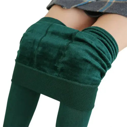  View details for Women Winter Leggings Warm Leggins High Waist Solid Color Velvet Women