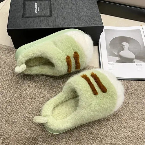 New arrival cat foot slippers women cushiony indoor outdoor shoes
