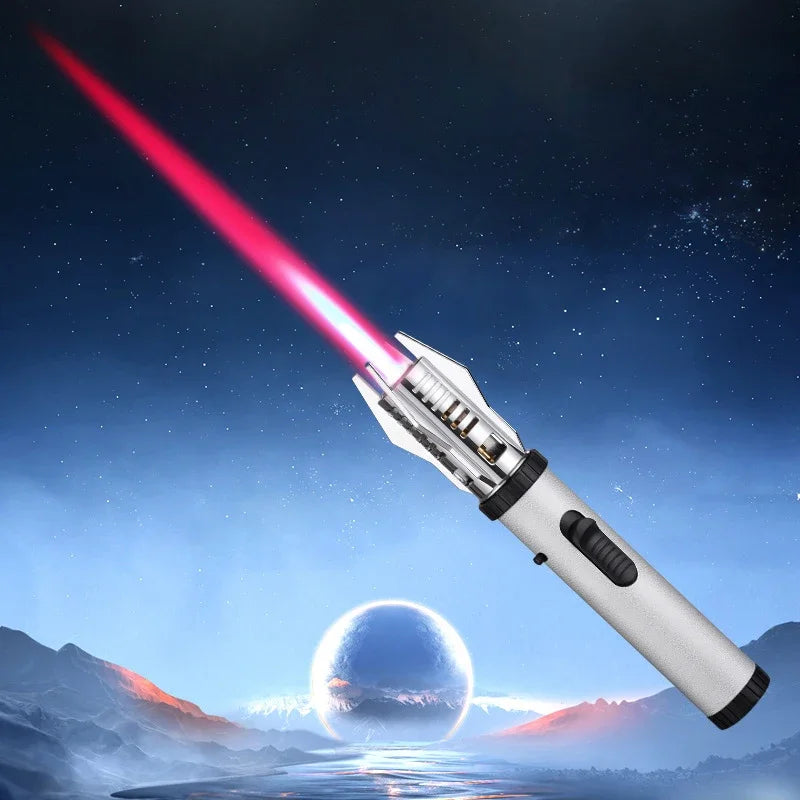 Turbo Torch Jet Gas Lighter High Firepower Windproof Spray Gun Kitchen Cooking Smoking Accessories Jewelry Welding Cigar Lighter Unusual lighters Store