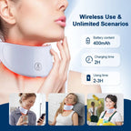 7 Colors LED Facial Mask with Neck Red Light Therapy Mask – Skin Tightening, Lifting & Anti-Aging foreverlily Official Store