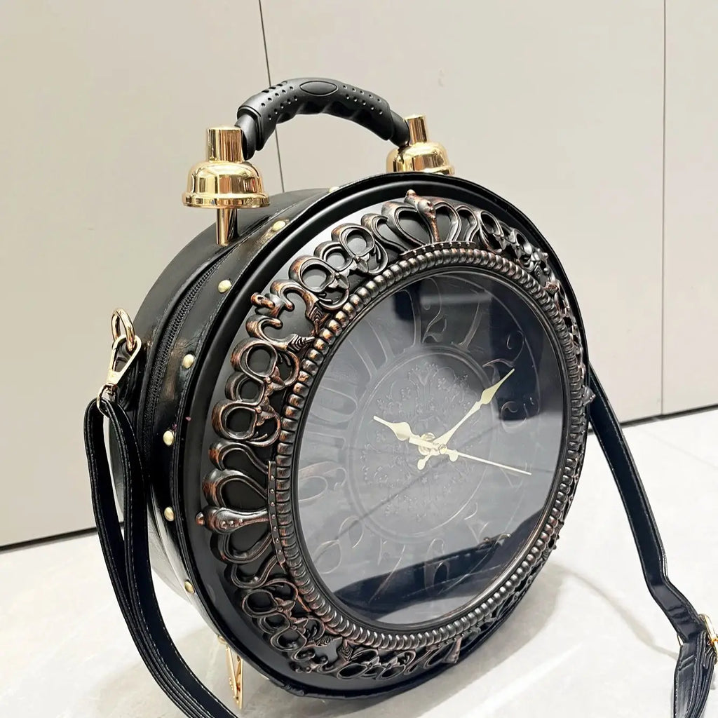 TimeLuxe™ Clock Bag ⏰👜 — Timeless Fashion, Everyday Elegance