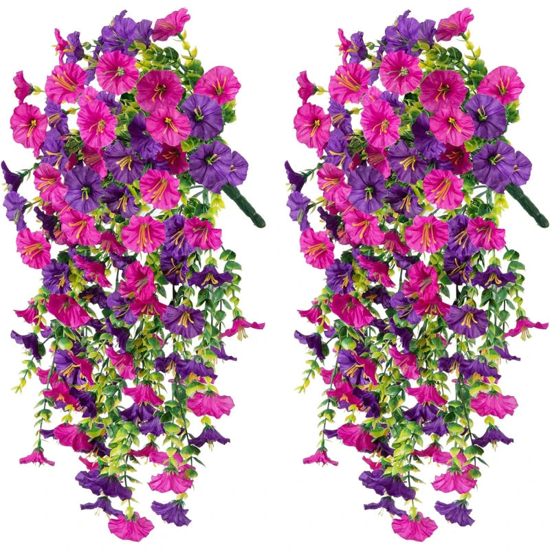 2pcs Artificial Hanging Flowers