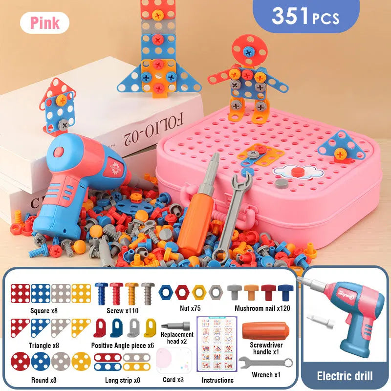 Power Play: Kid-Friendly Electric Drill Toy for Little Builders! Stone's Store
