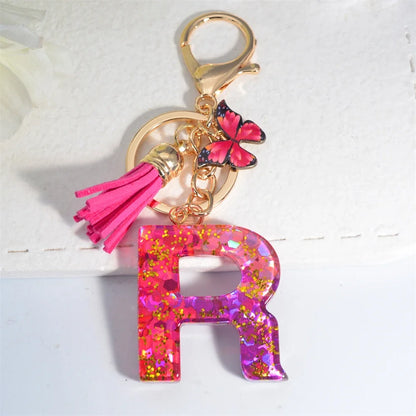 CharmFlair™ – Personalized Butterfly Tassel Keychain 💖