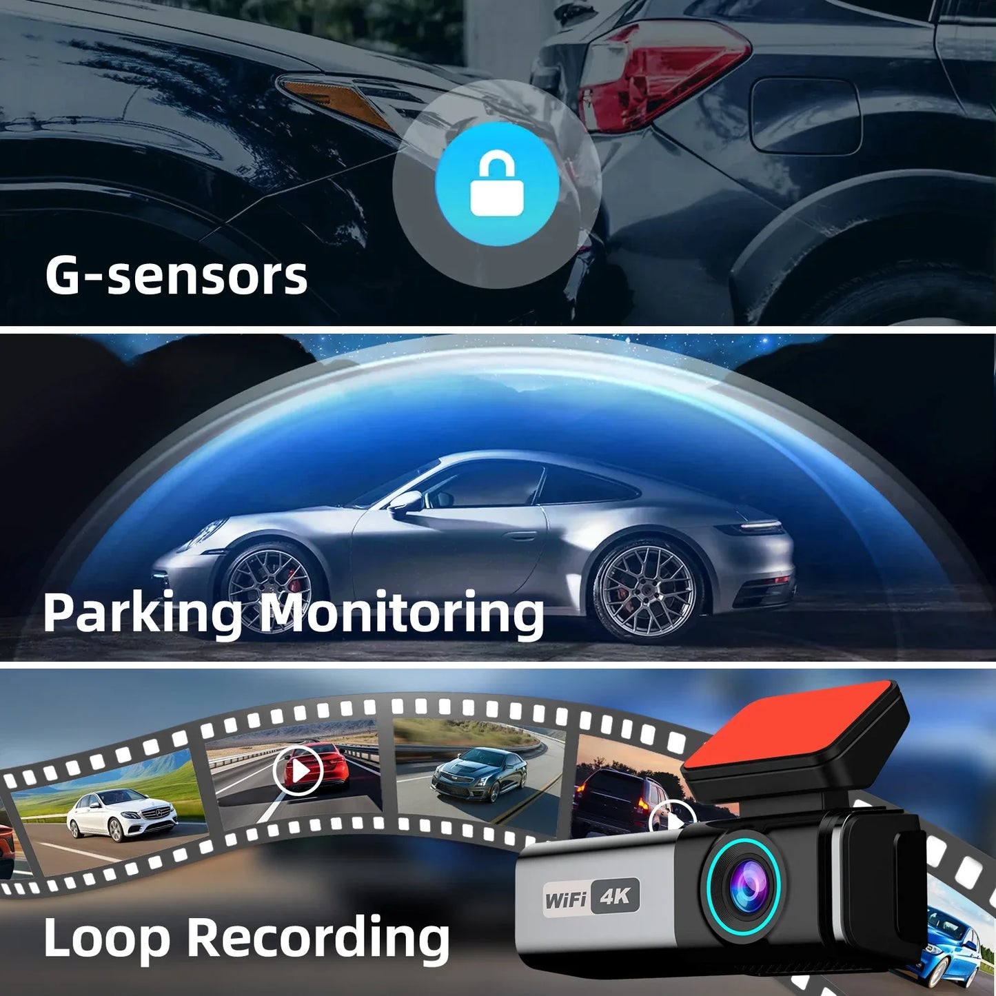 DriveCam Guardian Elite: 4K UHD Dual Lens Dash Cam