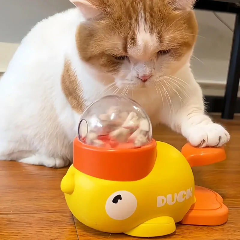 Interactive Duck Feeder – Peck & Play for Curious Pets!