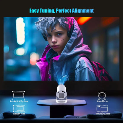 Magcubic 4K Wifi6 Projector Android11 260 ANSI Dual WIFI Allwinner H713 BT5.0 1280*720P Home Cinema Outdoor portable HY300 Pro +