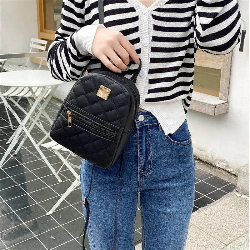 Women's Embroidered Double Pocket Shoulder Bag - Fashionable Tote