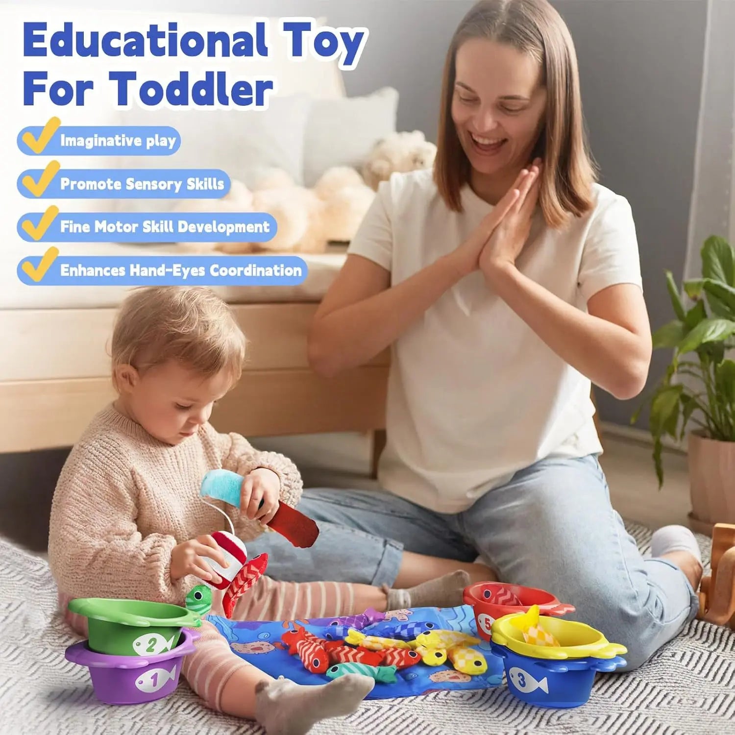 TinyCatch™ Learning Set 🎣✨ — Play, Sort & Learn Numbers