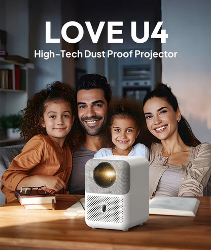 BYINTEK LOVE U4 Smart Mini Home Theater Projector 4K 1080P Video Android WIFI for Smartphone Cinema South Bay Evans General Store