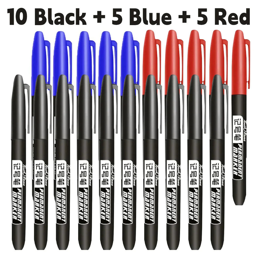 Permanent Marker Pen Manga Drawing Markers Black Blue Red Waterproof Ink Sketch Pens Stationery Art School Supplies Tiptop Co., LTD.
