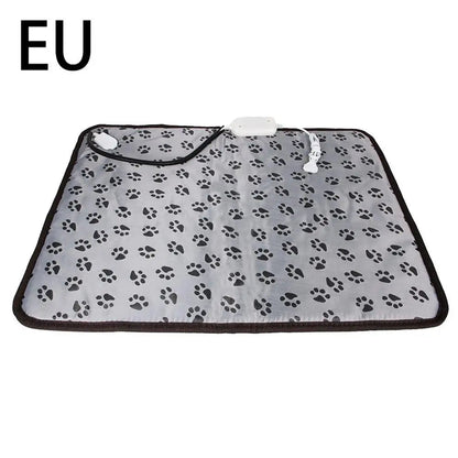 3-speed Adjustable Heating Pad For Dog Cat Power-off Protection Pet Electric Heated Warm Mat Bed Waterproof Bite-resistant Wire Lucky Home Store Store