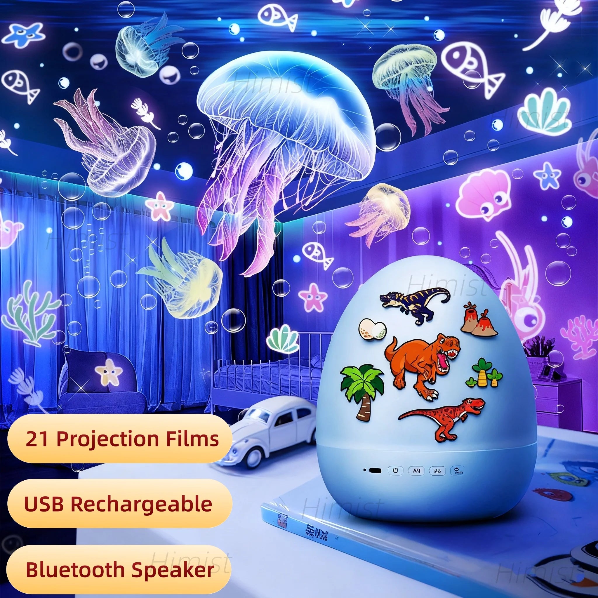 Proyector de huevos DinoGlow™ 🦖✨ — Un cielo nocturno mágico para niños