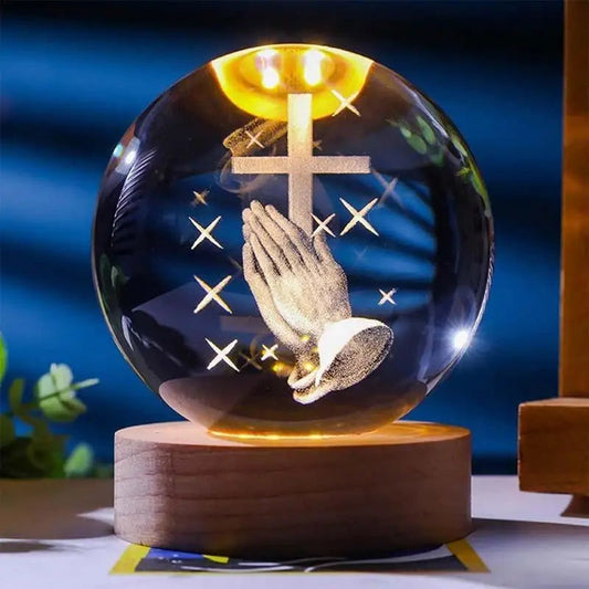 Illuminate Your Faith: Holy Globes 3D Christian Lamp Happy Home Quality Life Store