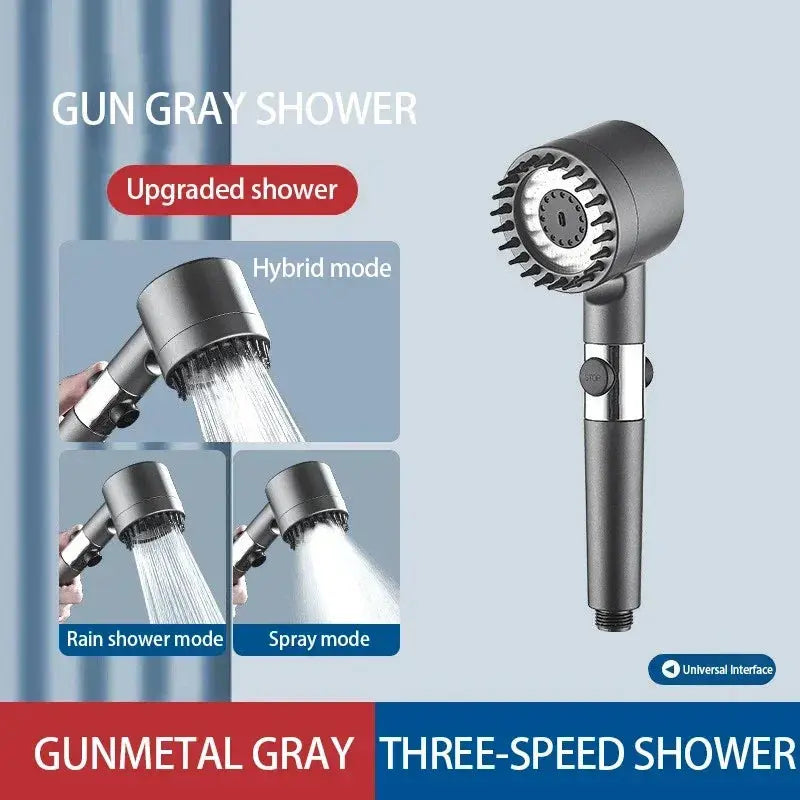 High Pressurized Filter Shower Head 3-mode Adjustable Spray with AliExpress