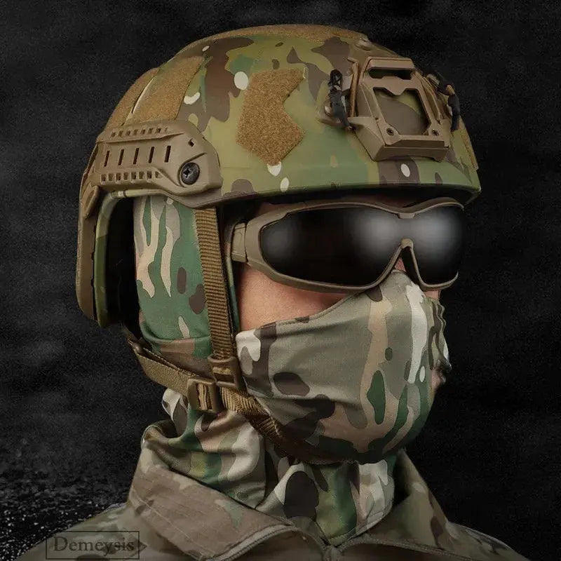Tactical Balaclava Mask Windproof Silicone Outdoor Headgear