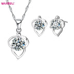 .925 Sterling Silver 1/4 Cttw Miracle Set Diamond Floral Cluster 18" Pendant Necklace for Women (I-J Color, I1-I2 Clarity)