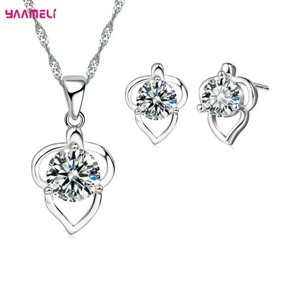 .925 Sterling Silver 1/4 Cttw Miracle Set Diamond Floral Cluster 18" Pendant Necklace for Women (I-J Color, I1-I2 Clarity)