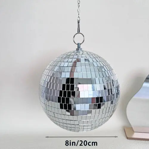Mirror Disco Ball Decor Hanging Disco Home Decor Rotating Glass Ball AliExpress