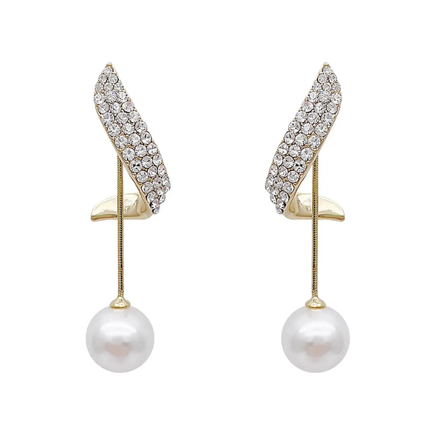 2 Pieces Of Women's Trendy And Elegant Pearl Tassel Earrings, Outdoor