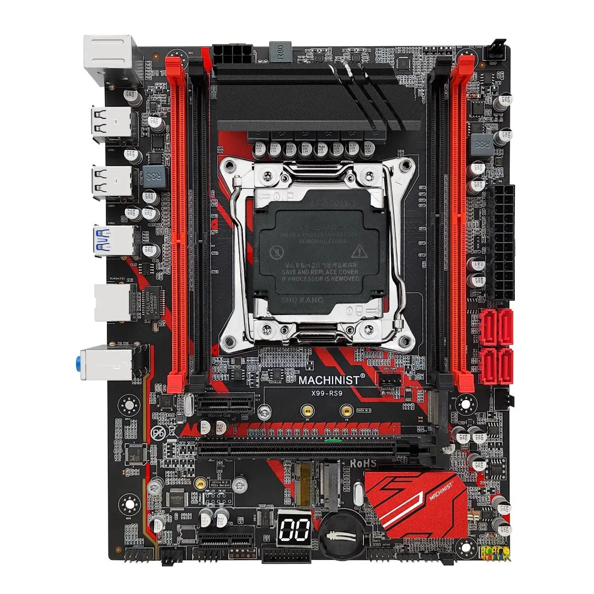 MACHINIST RS9 X99 Motherboard Support Xeon E5 V3 V4 LGA 2011-3 CPU Processor DDR4 RAM Four Channel and SATA PCI-E M.2 Slot Stone's Store