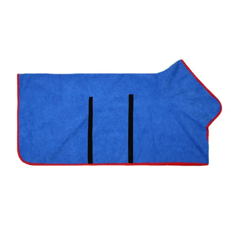 Dog Bathrobe Absorbent Pet Quick Drying Bath Towel Dog Bath Towel Large Small Dogs Clean Absorbent Bathrobe Pet Supplies
