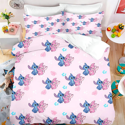 MINISO Cartoon Duvet Cover Set - 3 Pcs, Printed, Home Shop1103502001 Store
