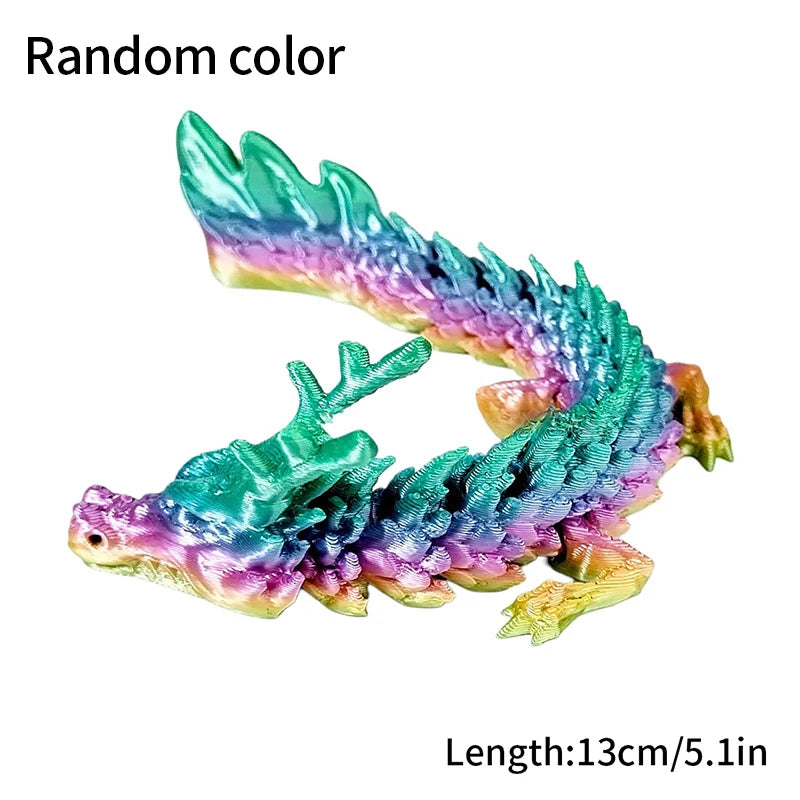 FlexiCrystal Dragon: 3D-Printed Magic in Motion Creatinglife Store