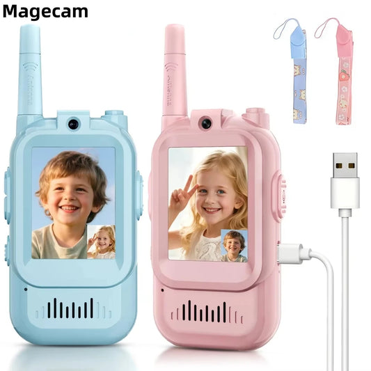 Set de walkie-talkies con vídeo TalkPlay™ 📹📡 Mira. Habla. Juega.