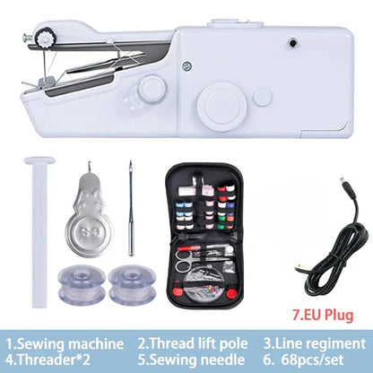 Portable Sewing Machine Manual Domestic Sewing Machine Presser Foot Handheld Rope-free Electric Quick Build DIY Apparel Supplies Shop1102636667 Store