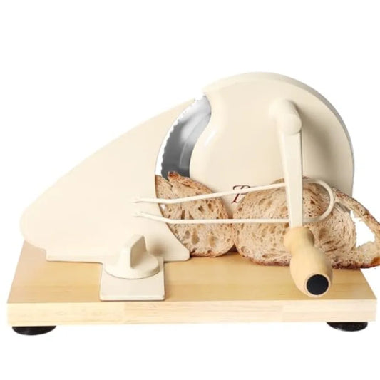 CrankCut™ Cortador de pan 🔄 — Rebanado de precisión fácil con manivela manual